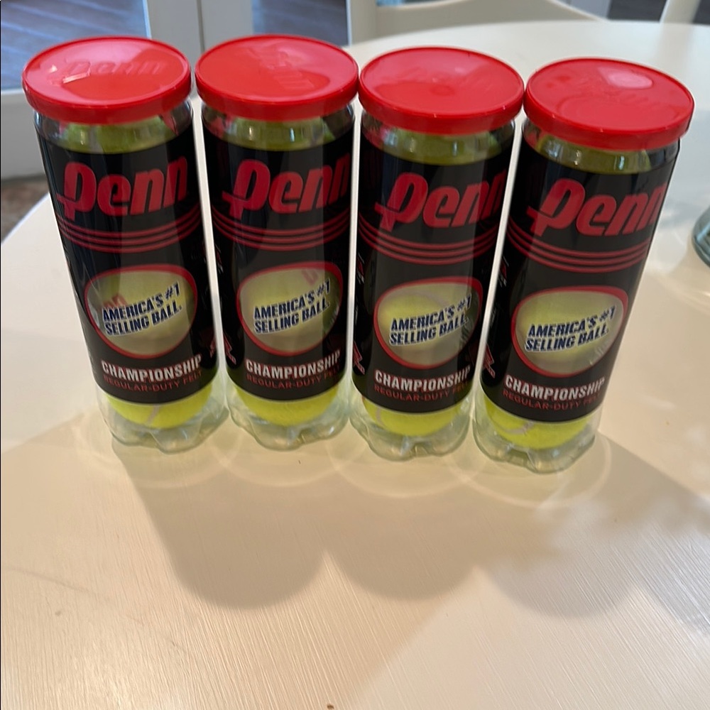 Penn Championship Tennis Balls 4 Cans 12 Balls Extra Duty NWT